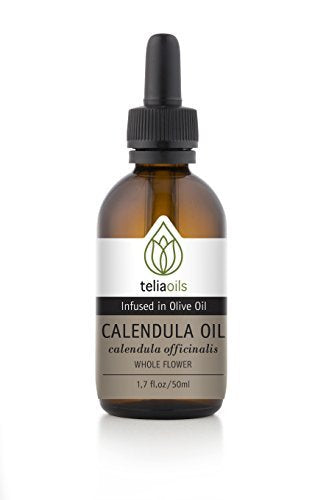 Teliaoils Calendula Body Oil - Nourishing Skin Moisture, Gentle for All Types - 1.7 Fl Oz