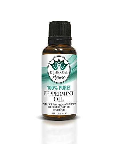 Ethereal Nature Peppermint Essential Oil - Invigorating Aroma, Pure & Premium - 1.01 Fl Oz