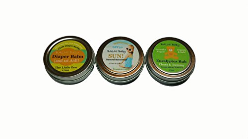 BALM! Baby Essential Kit - All Natural Baby Care, Vegan & Cruelty-Free - Travel Size