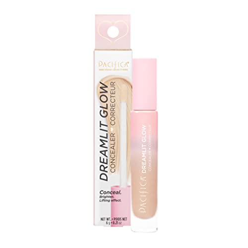 Pacifica Beauty DreamLit Glow Concealer - Brightens Dark Circles, Vegan Squalane - 0.21 oz