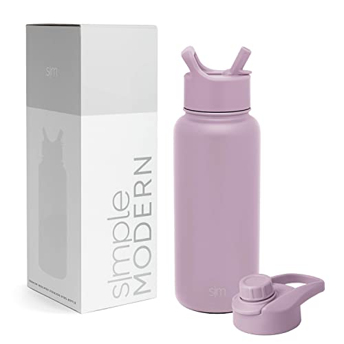 Simple Modern Water Bottle - Double Wall Insulation, BPA-Free, Leakproof - 32oz Lavender Mist