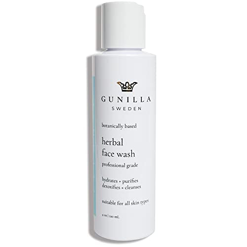 GUNILLA Herbal Face Wash - Anti-Aging, Aloe-Vera & 14 Botanicals, Vegan - 4oz