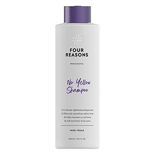 FOUR REASONS Silver Shampoo - Neutralizes Brassiness, Vegan & Cruelty-Free - 10.15 fl oz
