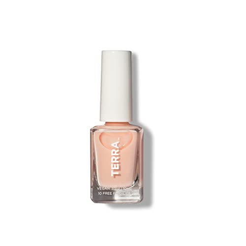 Terra Beauty Natural Nail Polish - Vegan, Long-Lasting, Salon Quality - No.9 Creamy Sheer Beige