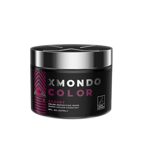 XMONDO Hair Mask - Nourishing Burgundy Color, Bond Boosting & Vegan Formula - 8 Fl Oz