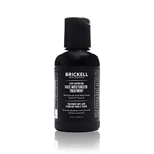 Brickell Men's Moisturizer - Hydrates, Reduces Acne with 2% Salicylic Acid - 2oz