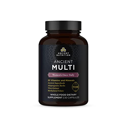 Ancient Nutrition Women's Multivitamin - Supports Bone & Blood Health, 20 Essential Nutrients - 30ct