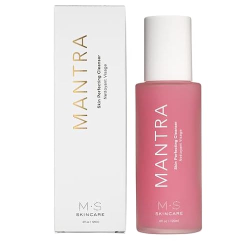 M.S Skincare Mantra Face Cleanser - Purifies with Ayurvedic Botanicals, Vegan - 4oz Glass Bottle