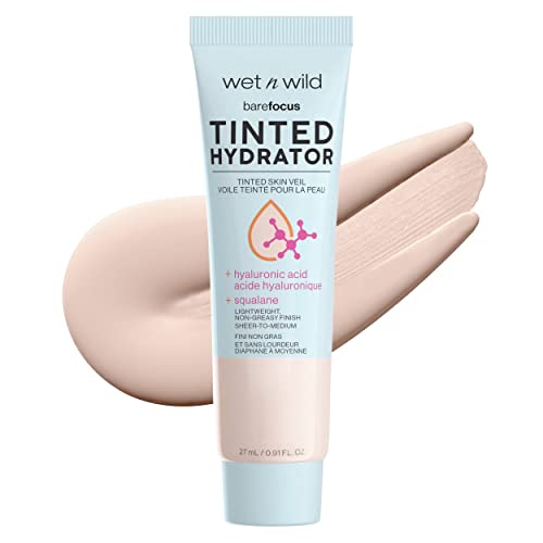 wet n wild Tinted Moisturizer - Hydrating, Oil-Free, Cruelty-Free - Porcelain, Matte Finish