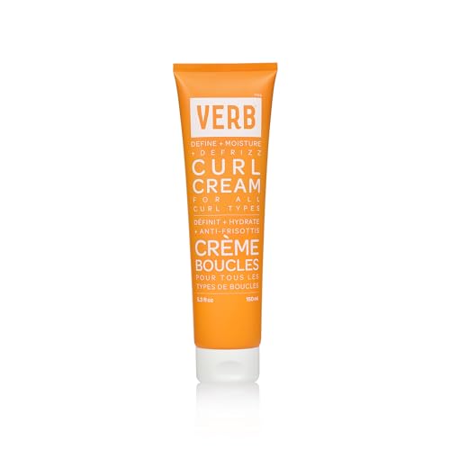 VERB Curl Cream - Lightweight Moisture, Frizz Control, Vegan Ingredients - 5.3 fl oz