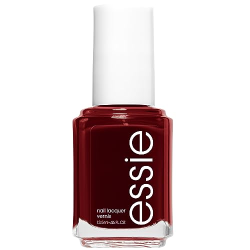 essie Nail Polish - Glossy Shine, 8-Free Vegan Formula, Deep Red Wine - 0.46 fl oz