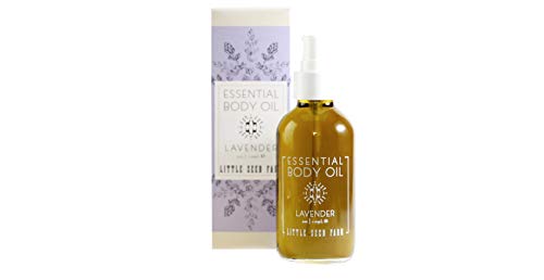 Little Seed Farm Bath Oil - Moisturizes & Softens Skin, Lavender Aroma - 4oz Reusable Bottle