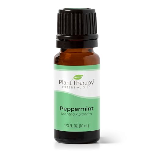 Plant Therapy Peppermint Essential Oil - Promotes Clarity & Digestion, 100% Pure - 10 mL