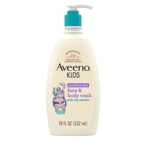 Aveeno Kids Shampoo & Body Wash - Gentle Cleansing, Tear-Free, Hypoallergenic - 18 fl. oz