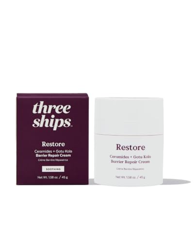 Three Ships Restore Ceramides & Gotu Kola Moisturizer - Soothes & Restores Radiance - 1.7oz