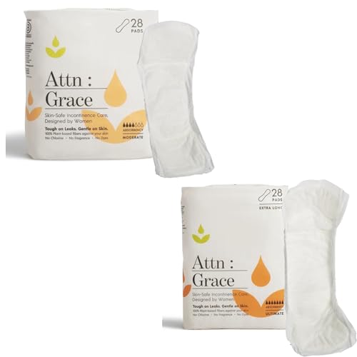 Attn: Grace Adult Hygienic Wipes - High Absorbency, Plant-Based, Breathable - 28 Pads