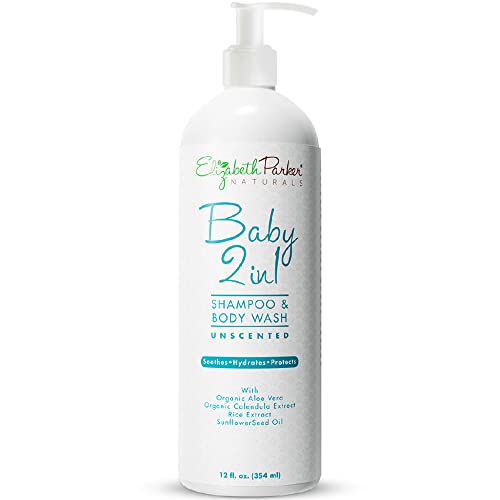 Gentle Baby Shampoo & Body Wash - Hydrating, Hypoallergenic, pH Balanced - 12oz