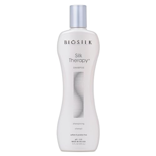 Biosilk Silk Therapy Shampoo - Nourishing Formula for Healthy Hair, 12 Fl Oz