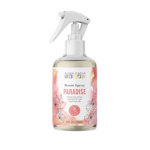 Aura Cacia Paradise Room Spray - Light Citrus & Floral Aroma, 100% Pure Essential Oils - 8 Fl. oz.