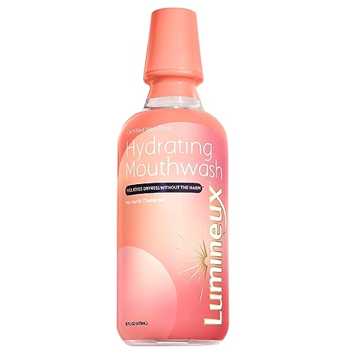 Lumineux Oral Essentials Moisturizing Mouthwash - Hydrates Dry Mouth, Alcohol-Free - 16oz