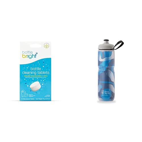 Bottle Bright Cleaning Tablets - Safe for Stainless Steel & Plastic, No Scrubbing Needed - 12ct