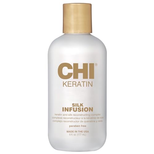 CHI Keratin Hair Serum - Restores Softness & Shine, Strengthens Dry Hair, 6 Oz