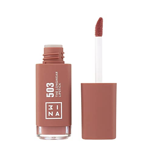 3INA Longwear Lipstick 503 - Hydrating, Fast Drying, Vegan - Nude Color, 0.22 Fl. Oz