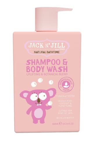 Jack N' Jill Kids Shampoo & Body Wash - Gentle for Sensitive Skin, Vegan, 300 mL