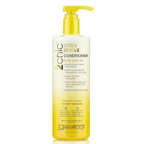 GIOVANNI 2chic Ultra-Revive Conditioner - Deep Hydration, Color Safe, Vegan - 24oz