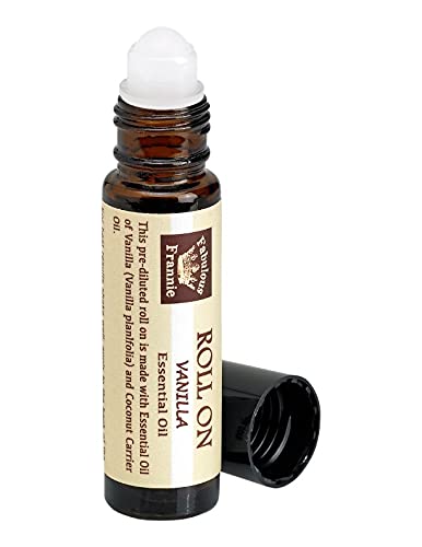 Fabulous Frannie Vanilla Essential Oil Roll On - 100% Natural, Coconut Oil Base - 10ml