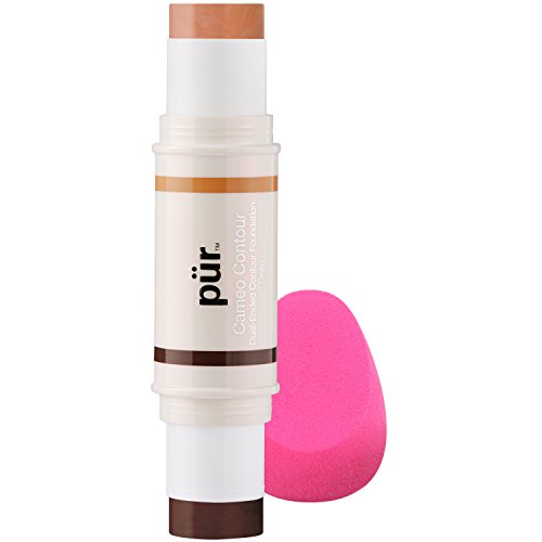 PÜR Beauty Cameo Contour & Highlight Stick - Depth, Smooths Lines, 100% Cruelty Free - 0.3 oz