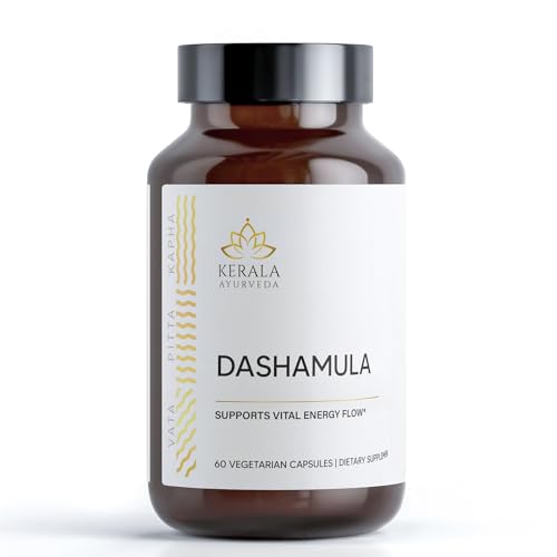 Kerala Ayurveda Dashamula Herbal Supplement - Balance Energy & Support Digestion - 60 Capsules