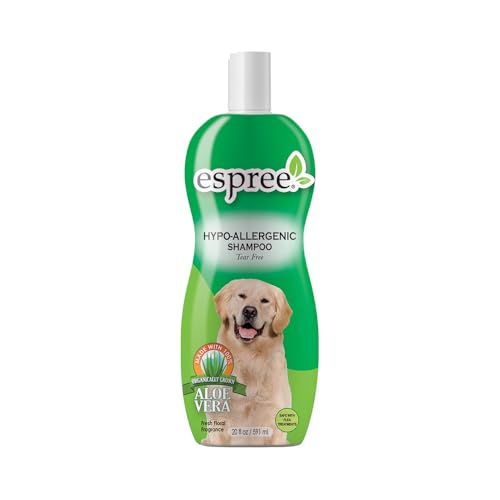 Espree Pet Shampoo - Gentle Tearless Formula for Allergy Sensitivities, Aloe Vera - 20 oz