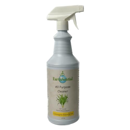 EarthSential All Purpose Cleaner - Natural Lemongrass Aroma, Non-Toxic, 32oz Spray