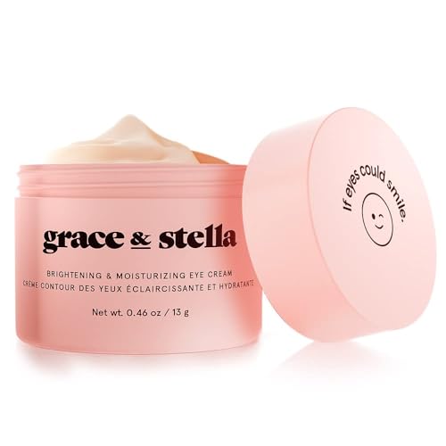 grace & stella Eye Cream - Reduces Dark Circles & Puffiness, Vegan Formula - 0.46 oz