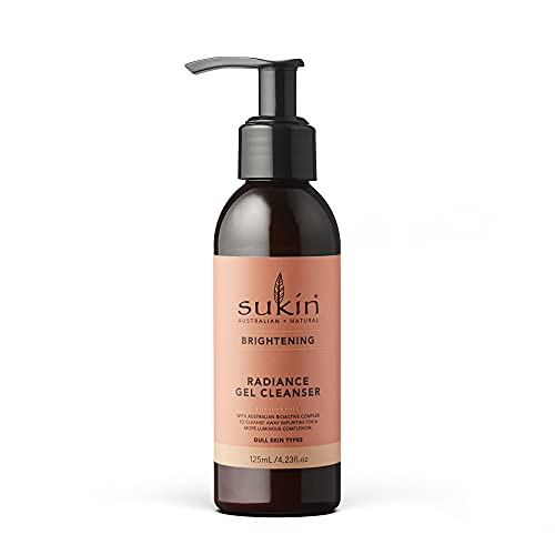 Sukin Facial Cleanser - Radiance Boosting, Antioxidant-Rich, Natural Ingredients - 4.23oz