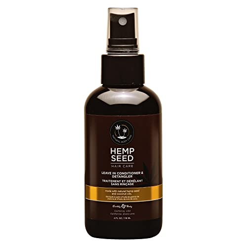 Hemp Seed Hair Care Leave-In Conditioner - Moisturizes & Controls Frizz, Vegan - 4 oz