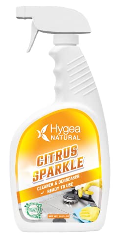 Hygea Natural All Purpose Cleaner - Non-Toxic Citrus Degreaser, Versatile Formula - 24oz Spray