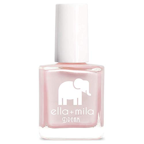 ella+mila Dream Collection Nail Polish - Fast Drying, Chip Resistant, 17-Free, Pearly Pink - 15ml