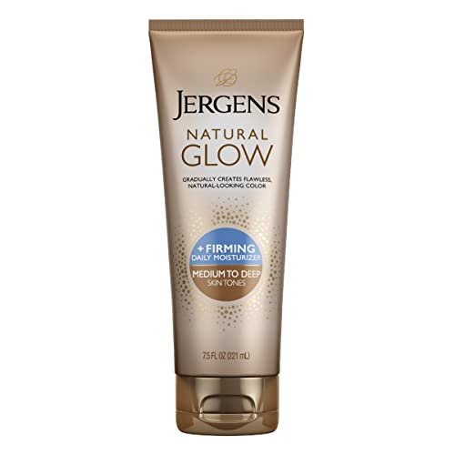 Jergens Self Tanner & Firming Lotion - Hydrates, Reduces Cellulite, Fresh Scent - 7.5oz