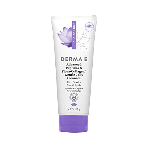 Derma E Face Wash & Cleanser - Brightens, Hydrates, Reduces Lines - Vegan, 4 Oz