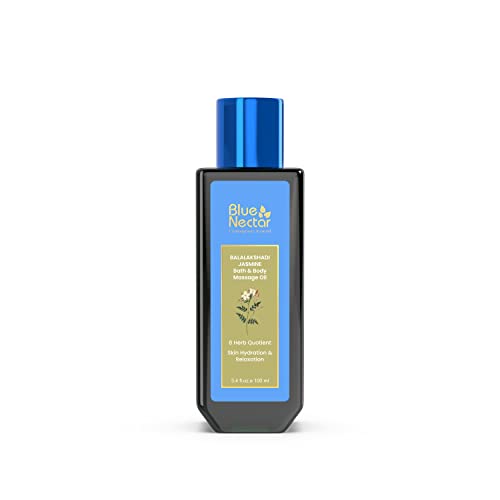 Blue Nectar Jasmine Body Oil - Intense Moisturization, Natural Ingredients - 3.4 fl oz