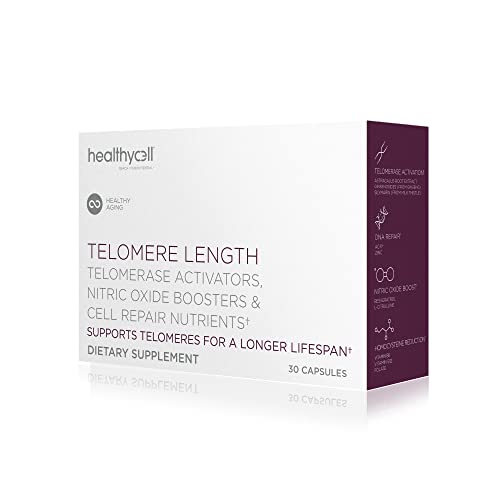 Healthycell Dietary Supplement - Supports Telomere Length, DNA Repair, 578mg Capsules