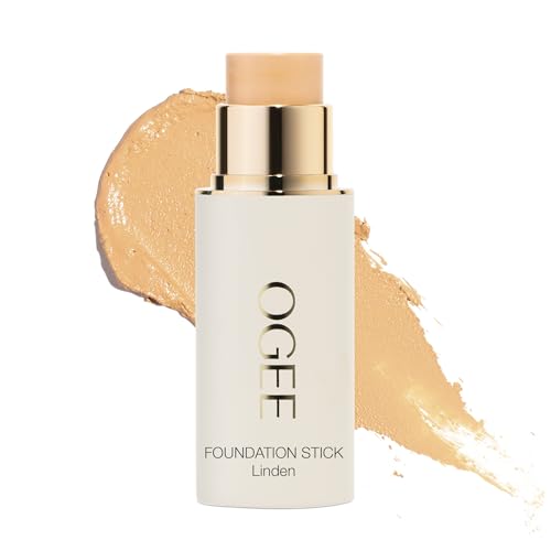 Ogee Sculpted Complexion Foundation Stick - Full Coverage, 70% Organic, Light Beige - 0.4oz