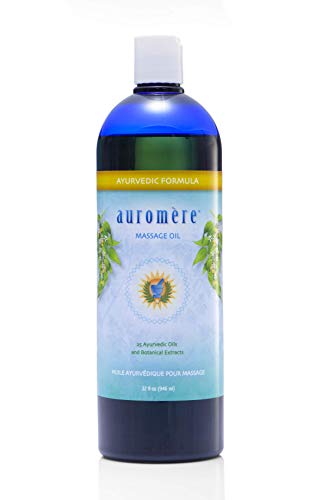 Auromere Ayurvedic Massage Oil - Nourishing Natural Blend with 25 Herbal Extracts - 32 fl oz