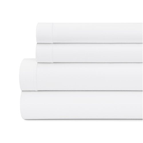 Briarwood Home Jersey Sheet Set - Ultra Soft Modal Cotton, Durable Comfort - Queen, White