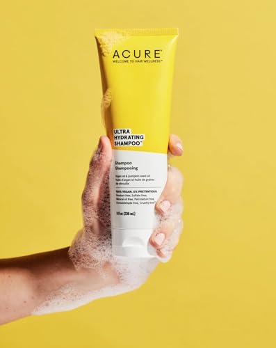 Acure Shampoo - Ultra Hydrating, Omega Fatty Acids, Vegan & Cruelty-Free - 8 Fl Oz