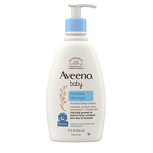 Aveeno Baby Eczema Cream - Soothes Itching, Gentle Colloidal Oatmeal, 12oz