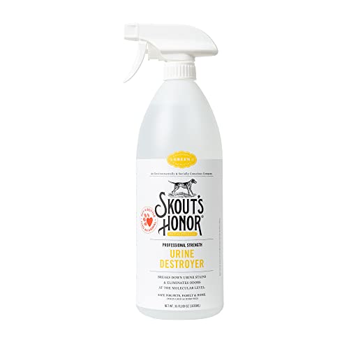 Skout's Honor Pet Odor & Stain Remover - Permanently Eliminates Stains, Plant-Based - 35 oz