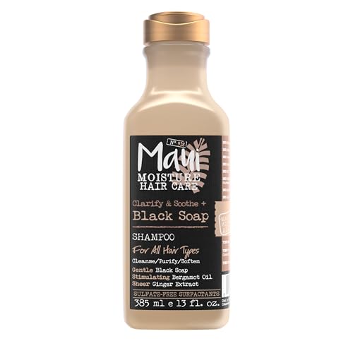 Maui Clarify & Soothe Black Soap Shampoo - Hydrating, Scalp Nourishing Formula - 13 fl oz